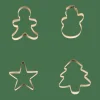 X-MAS GOLD Emporte-pièces Set De 4 Doré