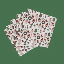 X-MAS VIBE Set De 20 Serviettes Multicolore