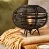 ZANZI Lampe De Table E27 Noir